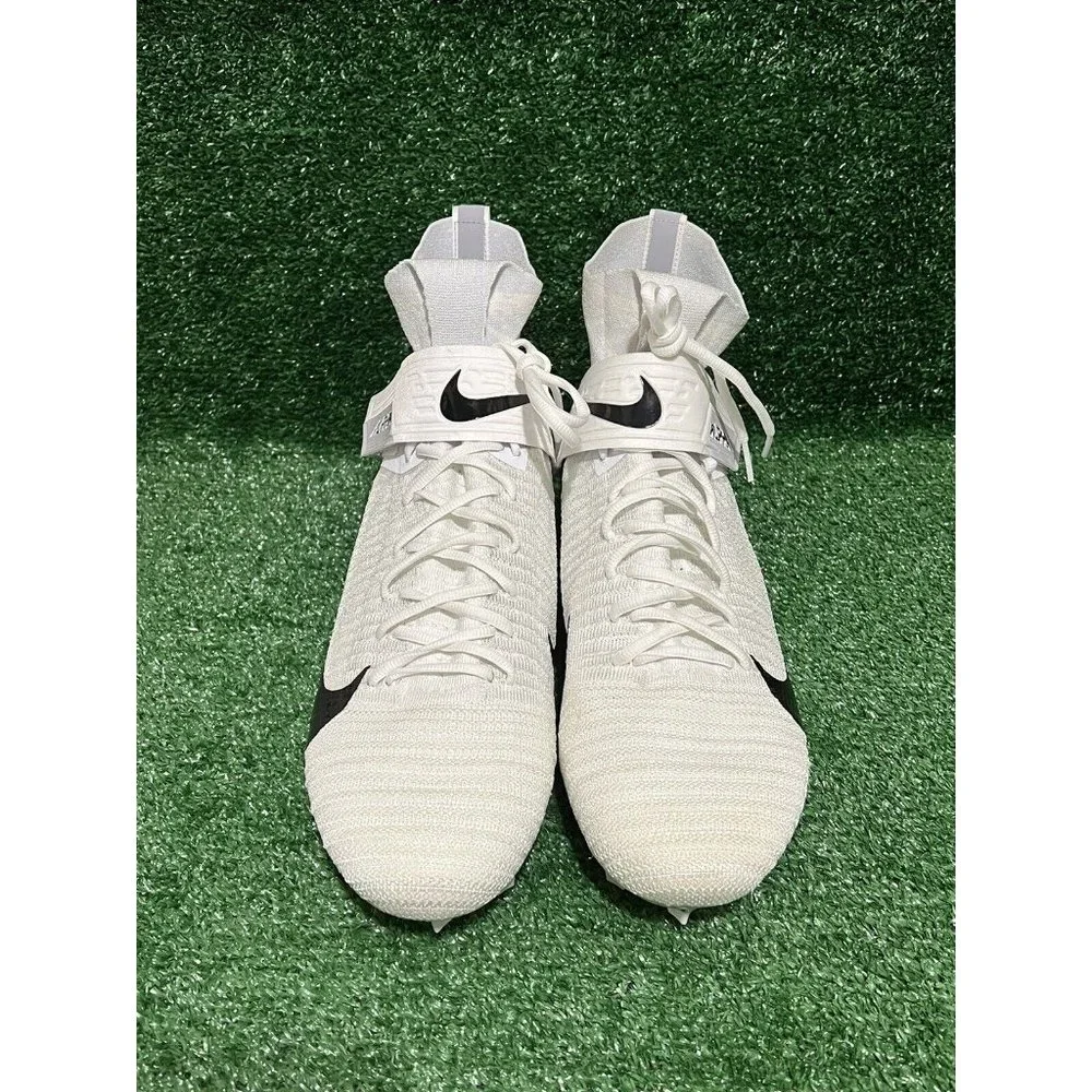 Nike Alpha Menace Elite 2 Football Cleats White Grey AO3374-101 Men’s Size 14.5 - Picture 3 of 9